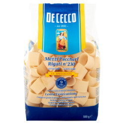 DE CECCO LE SPECIALITÀ MEZZI PACCHERI RIGATI N°230 500 G