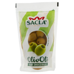 SACLÀ OLIVE GREEN OLIVOLÌ PITTED 185 G