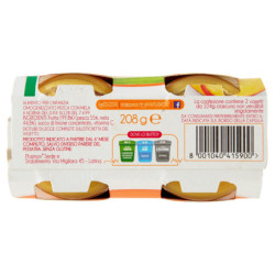 PLASMON MELOCOTÓN MANZANA HOMOGENIZADO 2 X 104 G