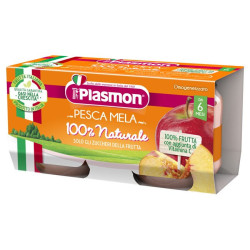 Plasmon Pesca Mela Omogeneizzato 2 x 104 g