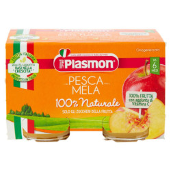 PLASMON MELOCOTÓN MANZANA HOMOGENIZADO 2 X 104 G