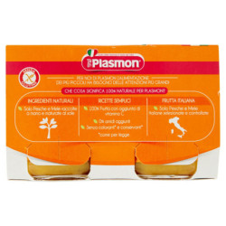 PLASMON PFIRSICH APFEL HOMOGENISIERT 2 X 104 G