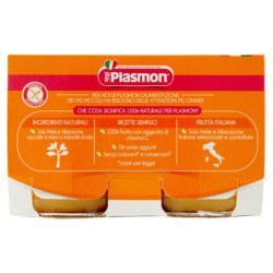 PLASMON APPLE APRICOT HOMOGENIZED 2 X 104 G