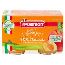 PLASMON MANZANA ALBARICOQUE HOMOGENIZADO 2 X 104 G