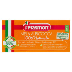 PLASMON MANZANA ALBARICOQUE HOMOGENIZADO 2 X 104 G