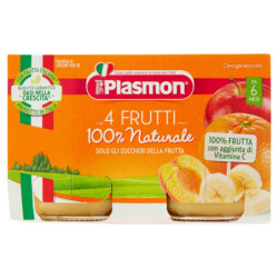 Plasmon 4 Frutti Omogeneizzato 2 x 104 g