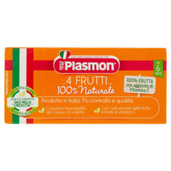 PLASMON 4 FRUIT HOMOGENIZED 2 X 104 G