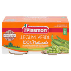 Plasmon Legumi Verdi Omogeneizzato con Legumi e Verdure 2 x 80 g