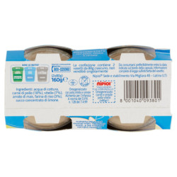 NIPIOL HOMOGENIZADO DE POLLO Y TERNERA CON CARNE Y CEREALES 2 X 80 G