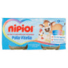 NIPIOL HOMOGENIZED CHICKEN AND VEAL WITH MEAT AND CEREALS 2 X 80 G