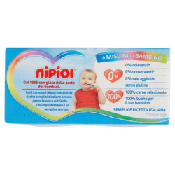 NIPIOL HOMOGENIZED CHICKEN AND VEAL WITH MEAT AND CEREALS 2 X 80 G