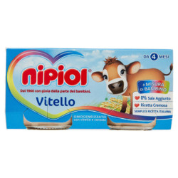 NIPIOL OMOGENEIZZATO VITELLO 80 G 2 PEZZI