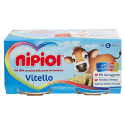 NIPIOL OMOGENEIZZATO VITELLO 80 G 2 PEZZI