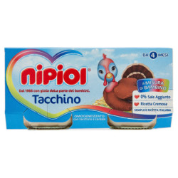 nipiol tacchino omogeneizzato con carne e cereale 2 x 80 g