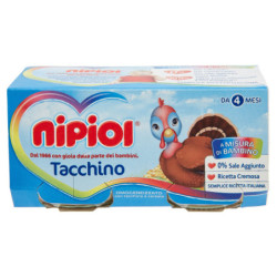 nipiol tacchino omogeneizzato con carne e cereale 2 x 80 g