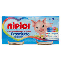 nipiol prosciutto* omogeneizzato con carne e cereale 2 x 80 g