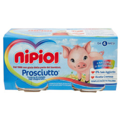 nipiol prosciutto* omogeneizzato con carne e cereale 2 x 80 g