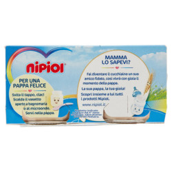 nipiol prosciutto* omogeneizzato con carne e cereale 2 x 80 g