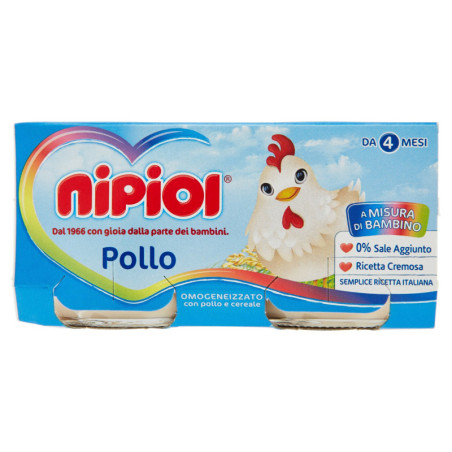 NIPIOL HOMOGENISIERTES HUHN MIT FLEISCH UND GETREIDE 2 X 80 G