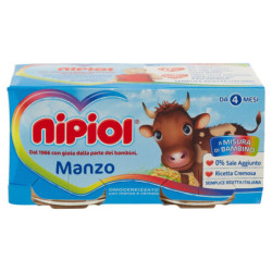 NIPIOL HOMOGENIZADO DE VACUNO CON CARNE Y CEREALES 2 X 80 G