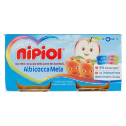 NIPIOL ALBARICOQUE MANZANA HOMOGENIZADO 2 X 80 G