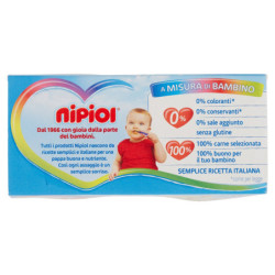 nipiol Agnello Omogeneizzato con agnello e cereale 2 x 80 g