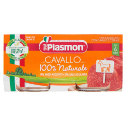 PLASMON CABALLO HOMOGENIZADO CON CEREAL 2 X 80 G