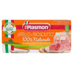 Plasmon Omogeneizzato Vitello Prosciutto* con cereale 2 x 80 g