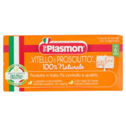 Plasmon Omogeneizzato Vitello Prosciutto* con cereale 2 x 80 g