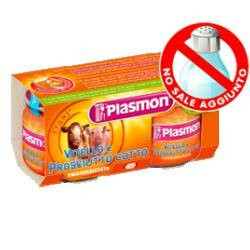 PLASMON HOMOGENISIERTER KALBSSCHINKEN* MIT GETREIDE 2 X 80 G