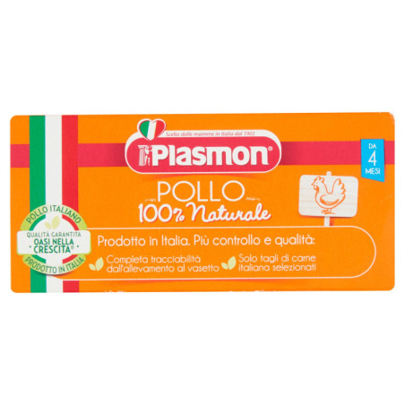 Plasmon Omogeneizzato Pollo con cereale 2 x 80 g