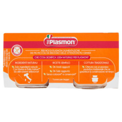 PLASMON HOMOGENIZADO DE CARNE Y POLLO CON CEREAL 2 X 80 G