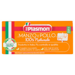 PLASMON OMOGENEIZZATO MANZO/POLLO 80 G X 2 PEZZI