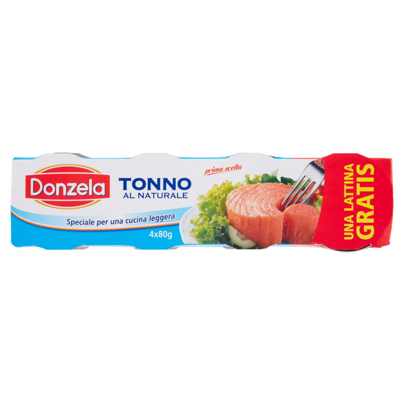 DONZELA NATURAL TUNA 4 X 80 G