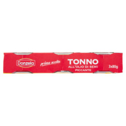 Donzela Tonno all'olio di semi piccante 3 x 80 g