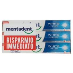 MENTADENT WHITE SYSTEM 3 X 75 ML