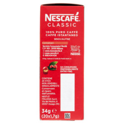 NESCAFÉ CLASSIC CAFFÈ SOLUBILE ASTUCCIO 20 BUSTINE 34G