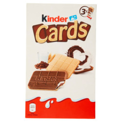 TARJETAS KINDER 3 PAQUETES 76,8 G