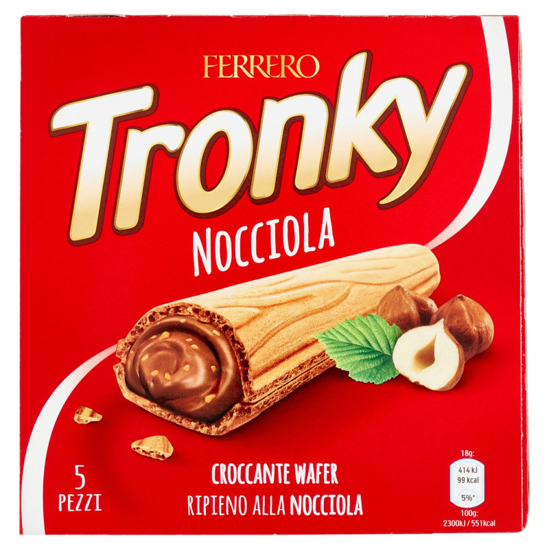 FERRERO TRONKY AVELLANA 5 X 18 G