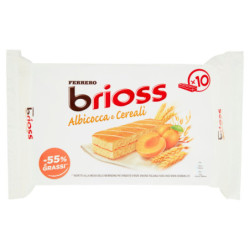 FERRERO BRIOSS MERMELADA DE ALBARICOQUE Y CEREALES 10 X 28 G