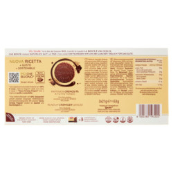 Loacker Tortina Triple Chocolate Wafer ricoperto di cioccolato fondente con crema al cacao 3 x 21 g