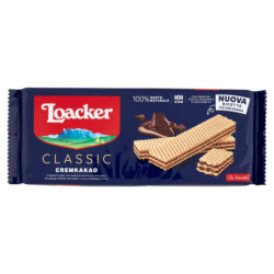 LOACKER WAFER CLASSIC CREMKAKAO WITH COCOA AND CHOCOLATE CREAM 175 G