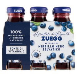 Zuegg I frutteti di Oswald Nettare di Mirtillo Nero Selvatico 6 x 125 ml