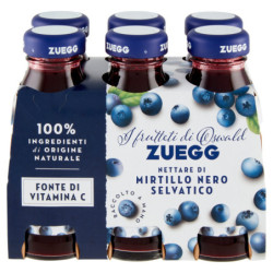 Zuegg I frutteti di Oswald Nettare di Mirtillo Nero Selvatico 6 x 125 ml