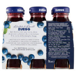 Zuegg I frutteti di Oswald Nettare di Mirtillo Nero Selvatico 6 x 125 ml