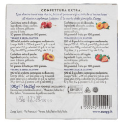 ZUEGG LOS HUERTOS DE OSWALD ZUEGG ALBARICOQUES, CEREZAS, FRESAS, MELOCOTONES 4 X 25 G