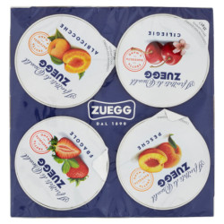 ZUEGG LOS HUERTOS DE OSWALD ZUEGG ALBARICOQUES, CEREZAS, FRESAS, MELOCOTONES 4 X 25 G