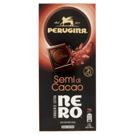 PERUGINA BARRA DE CHOCOLATE NEGRO EXTRA SEMILLAS DE CACAO NEGRO 85G