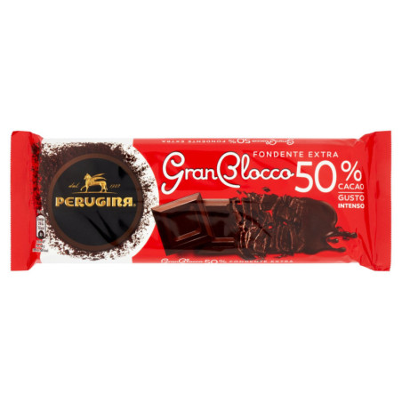 PERUGINA GRANBLOCCO 50% EXTRA DUNKLE SCHOKOLADE 150G