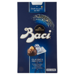 BACI PERUGINA KLASSISCHE SCHOKOLADEN, GEFÜLLT MIT GIANDUIA UND GANZEN HASELNÜSSEN, BOX 200 G